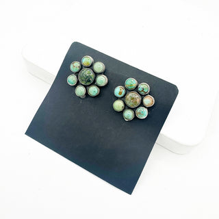 Federico Jimenez Turquoise Cluster Earrings