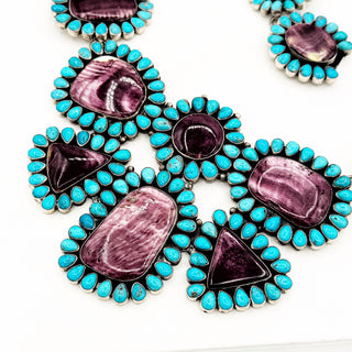 *Federico Jimenez Ultimae Purple Spiny and Sleeping Beauty Butterfly Necklace
