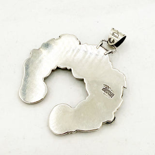 Donnalee Shewmake Royston and Montana Agate Naja Pendant