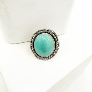 Jason Ogg Nila Turquoise Classic Rope Twist Ring