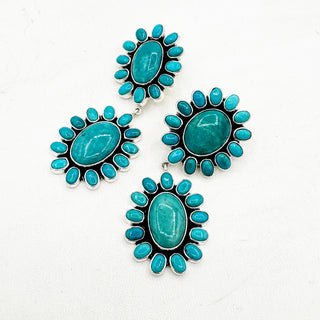 Federico Jimenez Ultimate Turquoise Statement Earrings