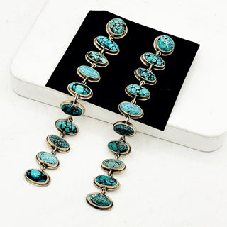 Federico Jimenez Turquoise Linears - Webbed Oval