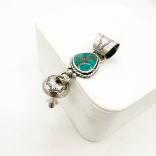 Jason Ogg Nila Turquoise Blossom Pendants