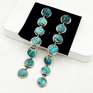 Federico Jimenez Turquoise Linears - Webbed Rounds