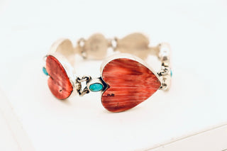Federico Jimenez Red Spiny Heart Bracelet
