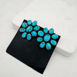 Federico Jimenez Kingman Nugget Cluster Earrings