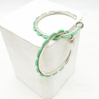Federico Jimenez Classic Medium Turquoise Hoops