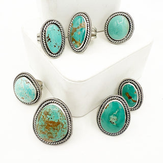 Jason Ogg Nila Turquoise Classic Rope Twist Ring