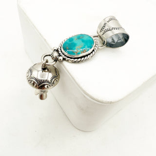 Jason Ogg Nila Turquoise Blossom Pendants