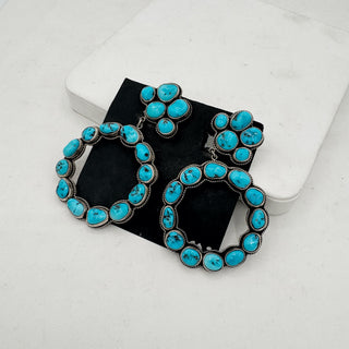 Federico Jimenez Kingman Nugget Statement Earrings