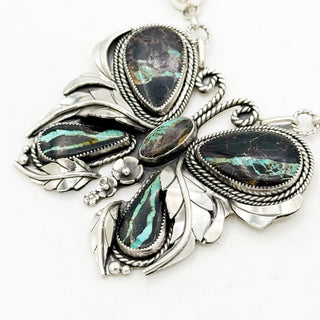 Donnalee Shewmake Blackjack Rainbow Butterfly Necklace