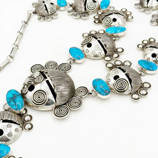 Alex Sanchez "Millions of Maidens' Blue Grotto Turquoise Necklace