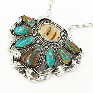 Donnalee Shewmake Oversized Royston Half Cluster Necklace