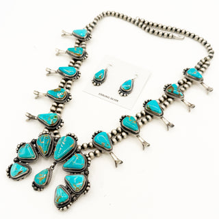 Tom Fransisco Manresa Turquoise Squashblossom Set