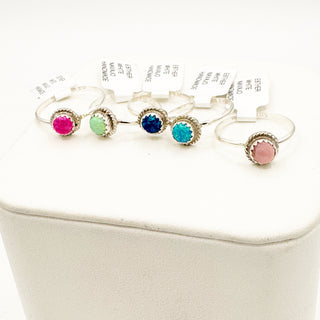 Esther White's Solitaire Stacker Rings