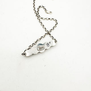 Donnalee Shewmake Purple Sunset Spiny Ombre Bar Necklace