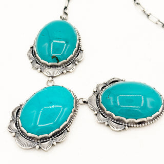 Justine Tso Royston Three Stone Necklace