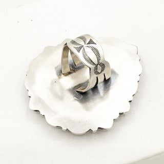 Justine Tso "Baca" Size 8 Cloud Mountain Ring