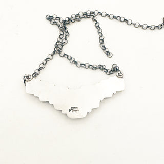 Patrick Yazzie White Buffalo 7 Stone Bar Necklace