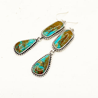 Justine Tso "Baca" Royston Fishhook Statement Earrings