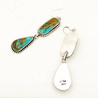 Justine Tso "Baca" Royston Fishhook Statement Earrings