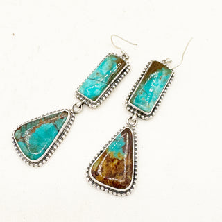 Justine Tso "Baca" Royston Fishhook Statement Earrings