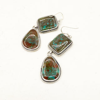 Justine Tso "Baca" Royston Fishhook Statement Earrings