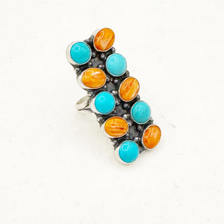 Justine Tso "Baca" Mosaic Crawler Rings
