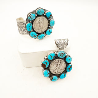 Boyd Ashley Egyptian Turquoise Coin Set