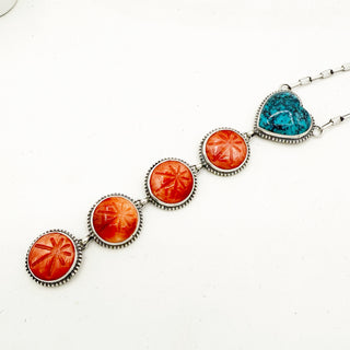 Sheila Tso Spiny Oyster Sunburst Lariat