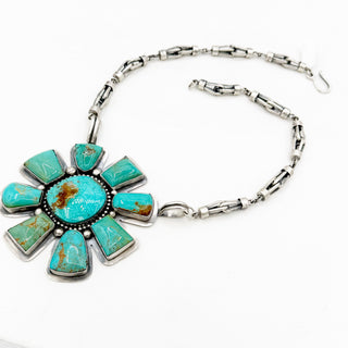 Delbert Sacatero Royston Flower Cluster Necklace