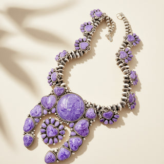 Tyler Brown Masterpiece Oversized Charoite Squashblossom