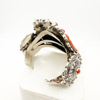 Tyler Brown Royston Ribbon and Mediterranean Coral Giant Cluster Cuff