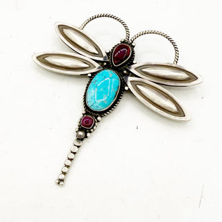 Herman Smith Kingman and Purple Spiny Dragonfly Pendant