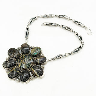 Giant Blakcjack Cluster Necklace
