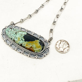 HCR Silver Badass Blackjack Bar Necklace