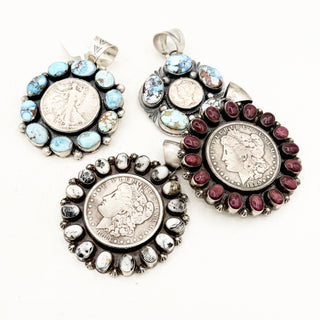 Native Made Coin Cluster Pendants