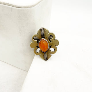 A Drop Of Sunset - Berber Silver Ring