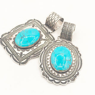 Alex Sanchez Giant Kingman Concho Pendants