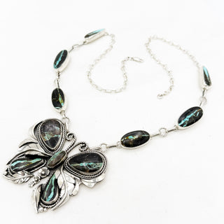 Donnalee Shewmake Blackjack Rainbow Butterfly Necklace
