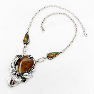 Donnalee Shewmake Royston Ribbon Heart Necklace