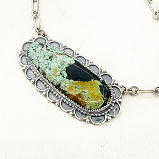 HCR Silver Badass Blackjack Bar Necklace