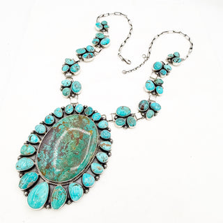 Shela Tso Masterwork Oversized Royston Cluster Necklace