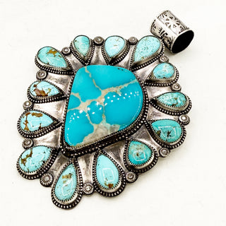 HJC x Kurt Card Blue Royston and Pilot Mountain Cluster Pendant