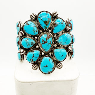 Tyler Brown Egyptian Turquoise Cluster Cuff Size 7