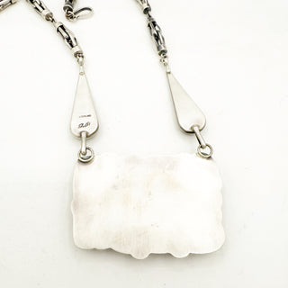 Royston Ribbon Mosaic Oversized Bar Necklace