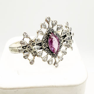 Victoria Alexandrite and White Sapphire Cuff