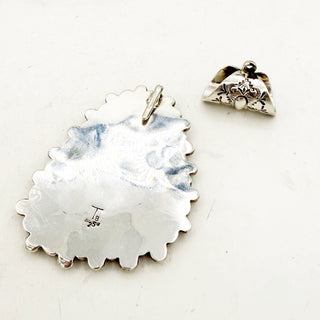 Tyler Brown Highgrade Royston and Dino Bone Cluster Pendant