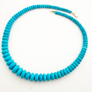 Collector Grade Sleeping Beauty Turquoise Necklaces with 14k gold Clasp