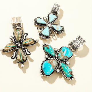 Three pendants on a beige background